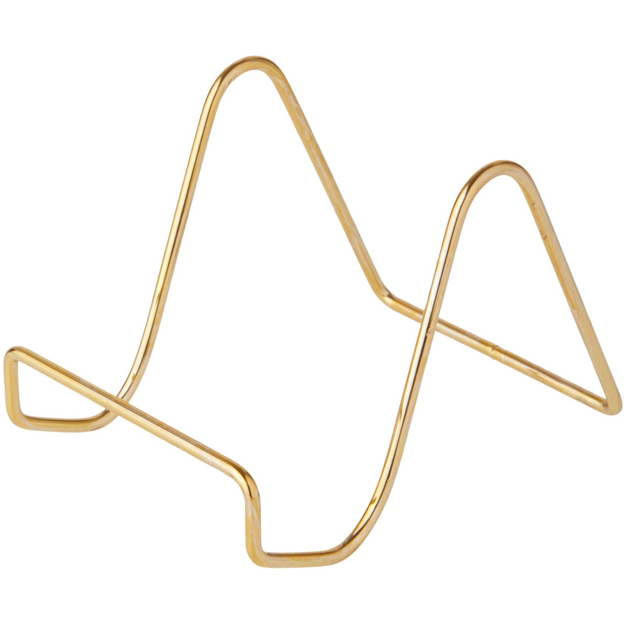 Bard's Plain Gold-toned Wire Easel Stand, 3" H x 3" W x 4.5" D